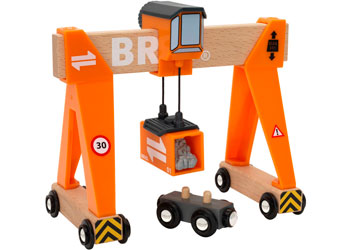 BRIO Crane - Gantry Crane, 4 pieces