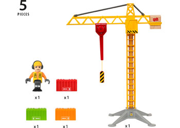 BRIO Crane - Construction Crane w Lights 5 pcs