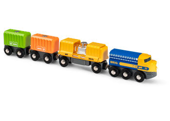 BRIO Train - Three-Wagon Cargo Train 7 pieces