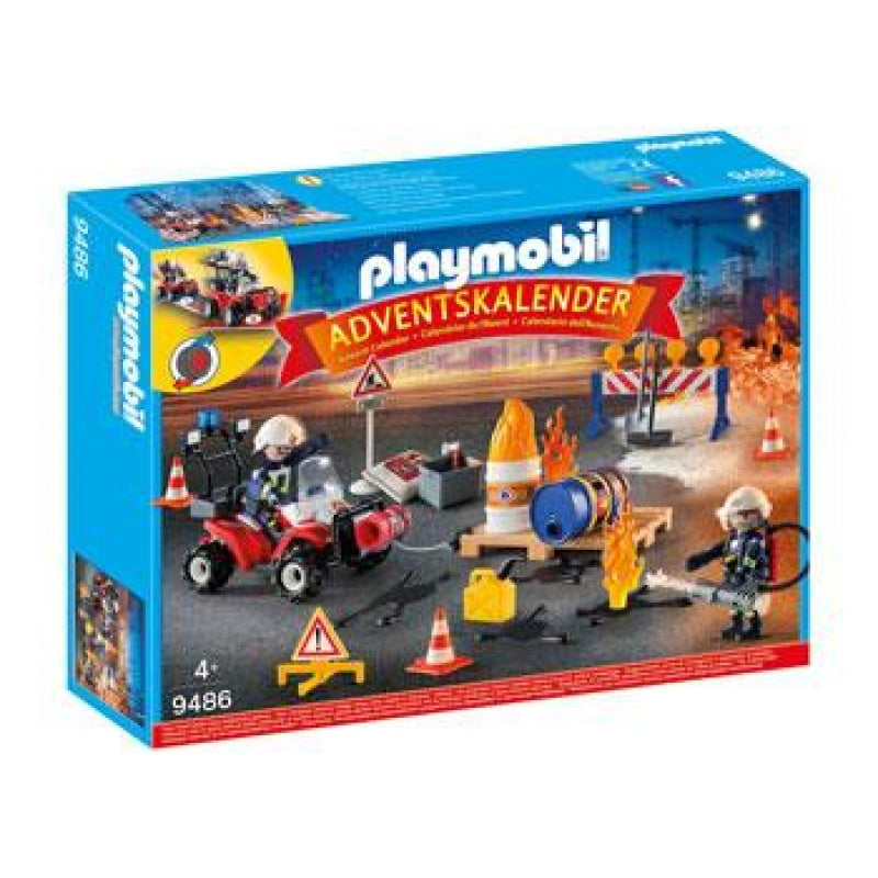 Playmobil - Advent Calendar - Construction Site Fire Rescue