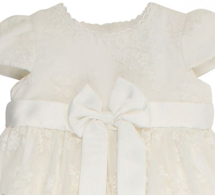 HI LOW CHRISTENING DRESS IVORY