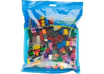 Strictly Briks-12 Colours with 6 x 6 Baseplate-216pcs