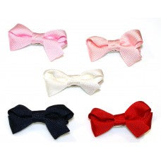 GROSGRAIN SMALL TURNED BOW CLIP