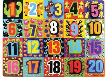 Jumbo Numbers Chunky Puzzle 20 Pieces