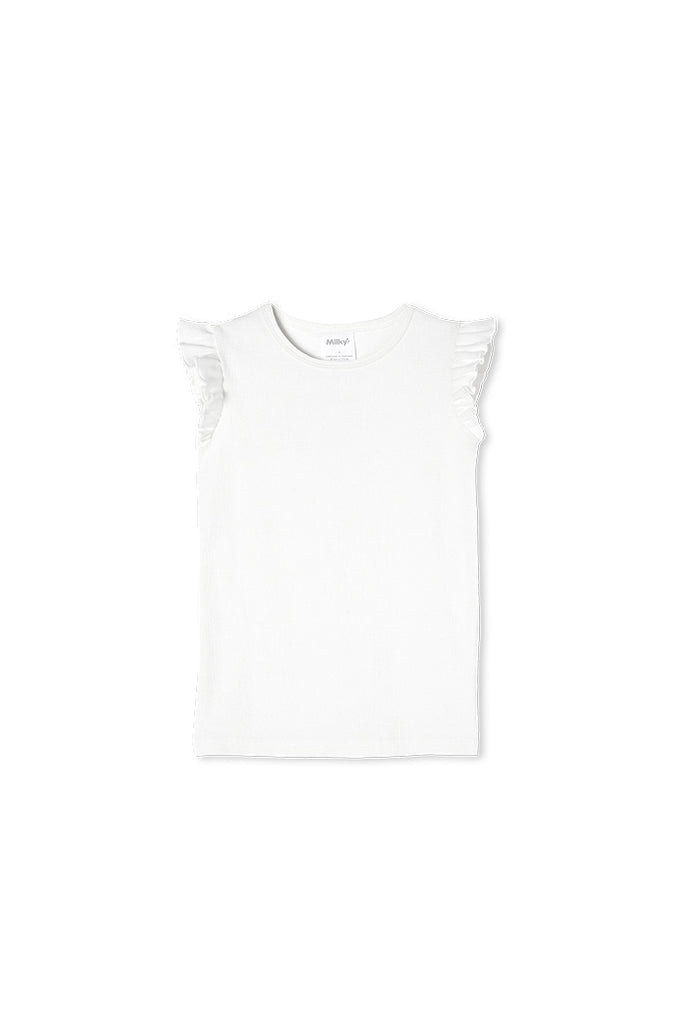 BABY FRILL SLEEVE RIB TEE