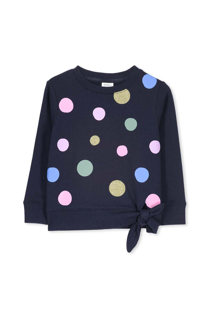 SPOTTY SWEAT NAVY