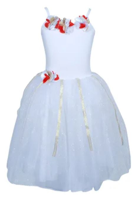 Festive Fairy Petal Dress - White
