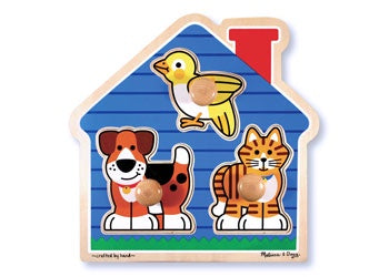 House Pets Knob Puzzle 3 Piece