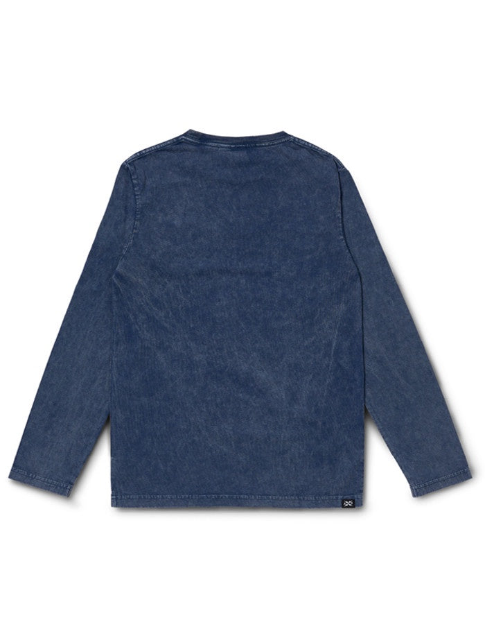 GO TO POCKET LS TEE MINERAL BLUE
