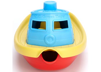 Green Toy Tug Boat
