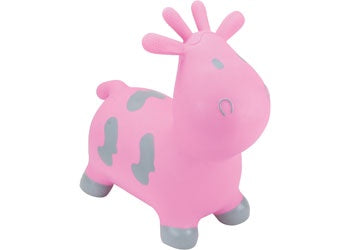 Happy Hopperz - Pink Cow White Spots Sm