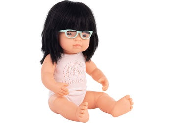 Baby Doll - Asian Girl with Glasses 38cm