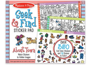 M&D - Seek & Find Sticker Pad - Around Town