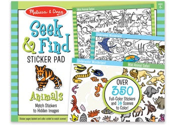 M&D - Seek & Find Sticker Pad- Animals