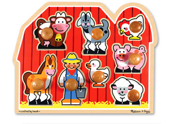 Large Farm Jumbo Knob Puzzle - 8pc