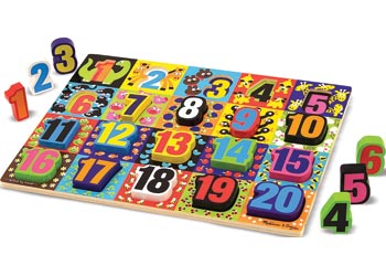 Jumbo Numbers Chunky Puzzle 20 Pieces