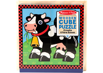 M&D - Cube Puzzle - Farm - 16pc