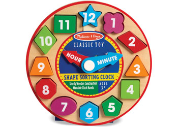 M&D - Wooden Shape Sorting Clock