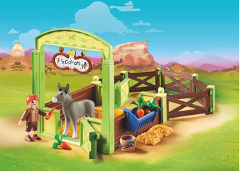 Playmobil - Snips & Senor Carrots w/ Horse Stall