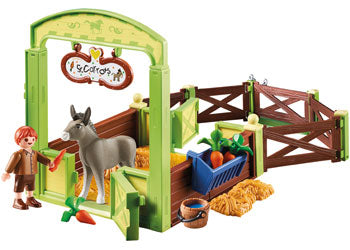 Playmobil - Snips & Senor Carrots w/ Horse Stall