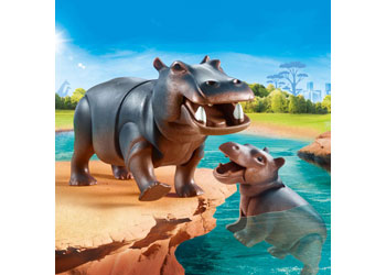 Playmobil - Hippo with Calf