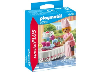 Playmobil - Baker with Dessert Table