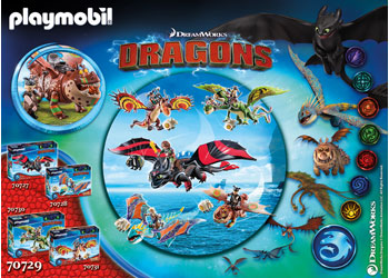 Playmobil - Dragon Racing: Fishlegs and Meatlug