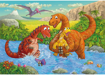 Ravensburger - Dinosaurs at play 2x24 pieces
