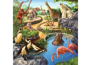 Forest Zoo & Pets Puzzle 3x49 pieces