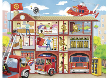 Firehouse Frenzy Puzzle 100 pieces