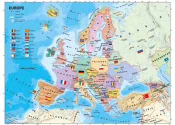 European Map Puzzle 200pc