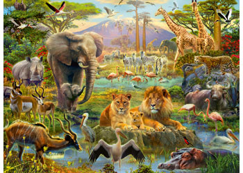 Ravensburger - Animals of the Savanna 200 pieces