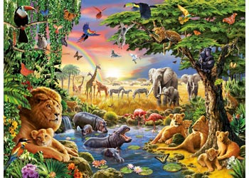 At the Watering Hole Puzzle 300pc