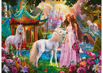Princess with Unicorn Puzzle 100pc