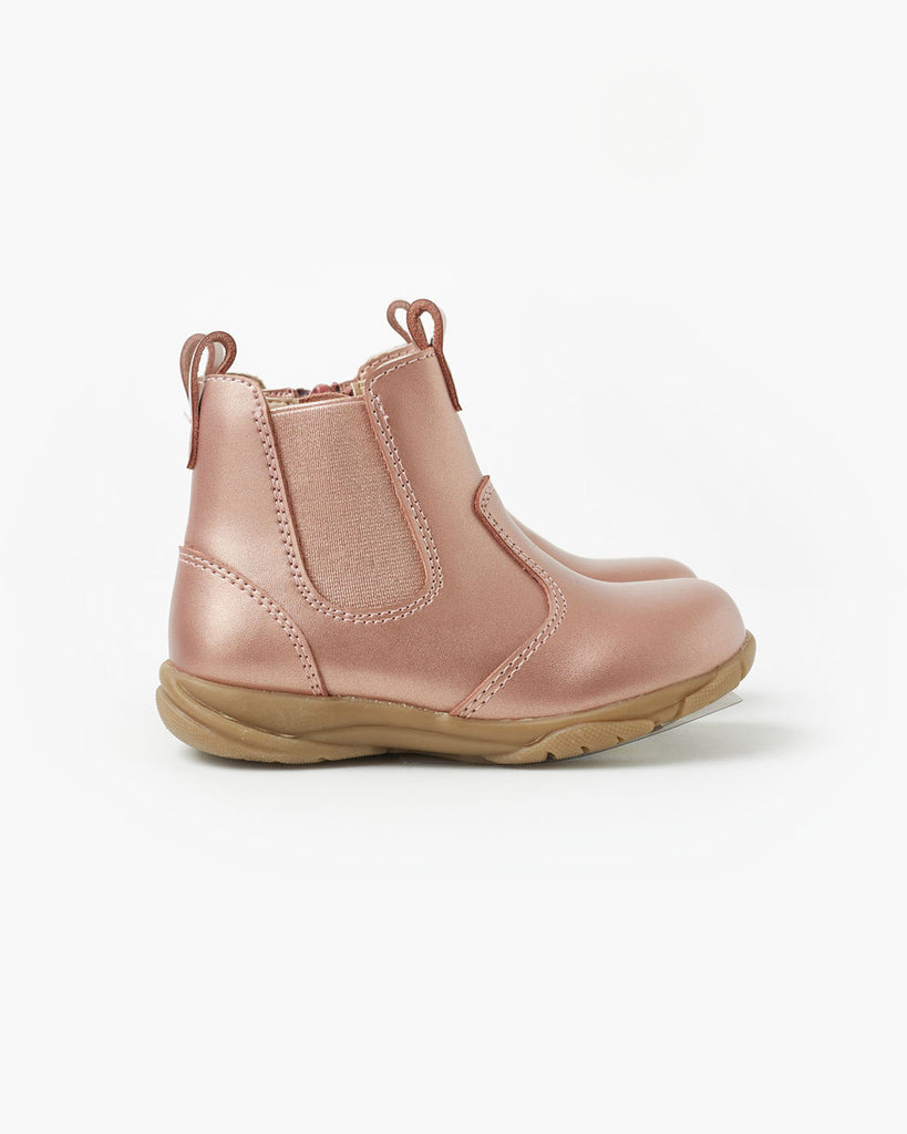 Rodeo Leather Boot - Rose Gold