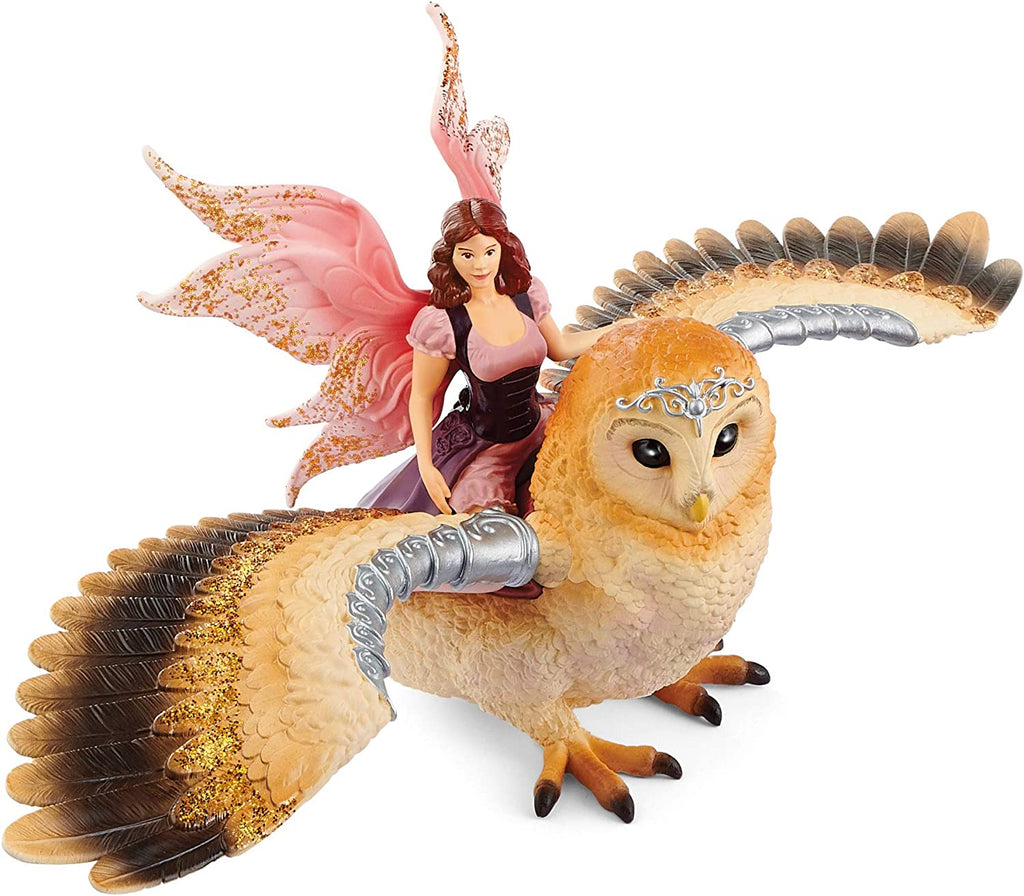 Schleich - 70789 Fairy in Flight on Glam-Owl