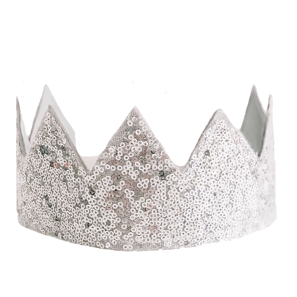 Sequin Crown Silver