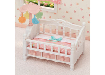 Crib with Mobile
