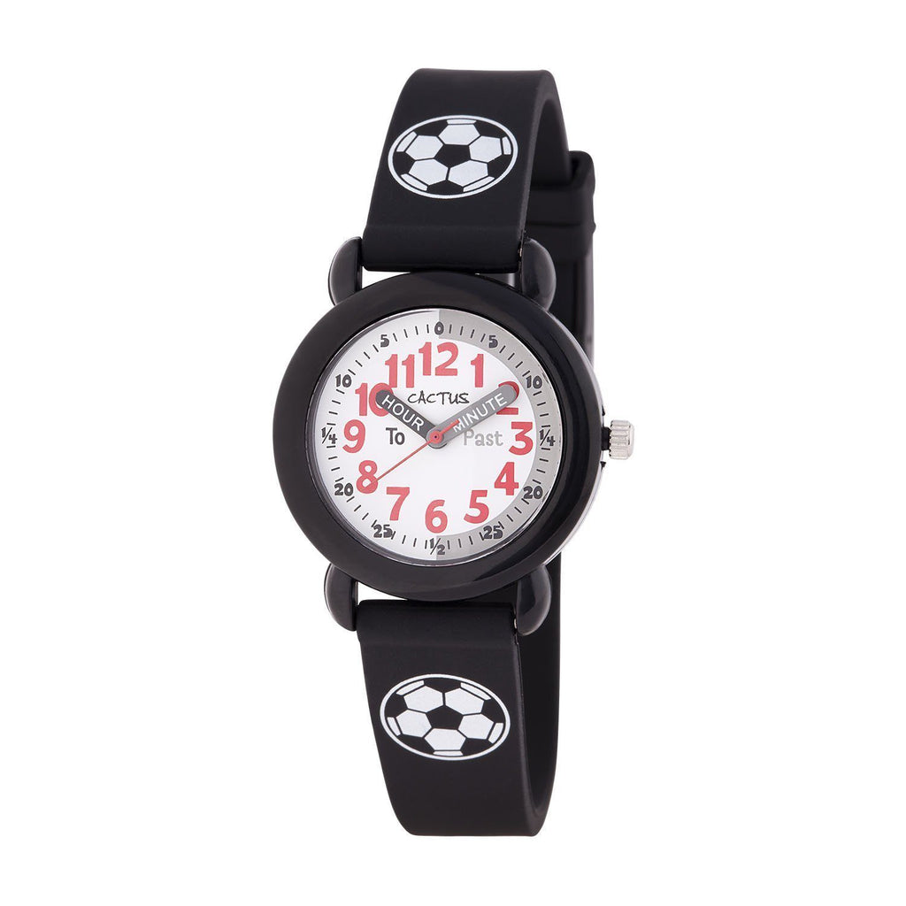 Timekeeper - Kids Watch - Black / Soccer ball