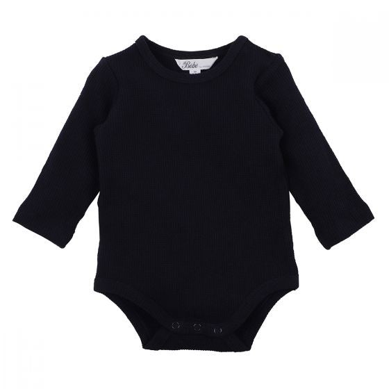 RIB BODYSUIT - NAVY